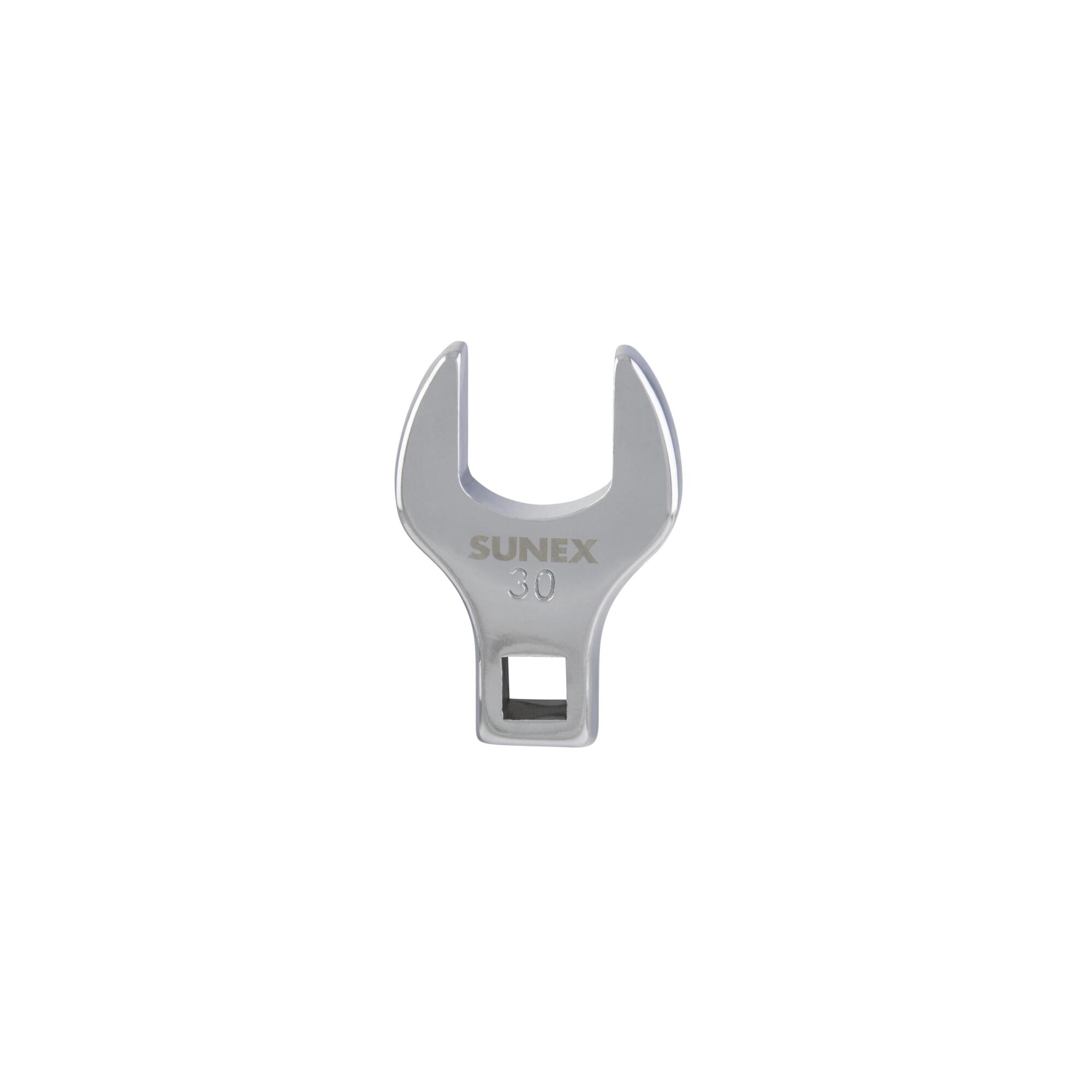 Sunex Tools Jumbo Crowfoot Wrench — 1/2in. Drive, 30mm, Full Polish Chrome, Model# 97330A